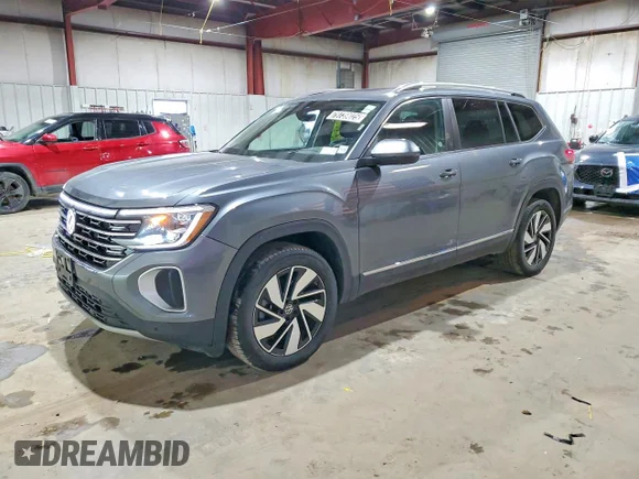 ✅ 2025 Volkswagen Atlas SEL • VIN: 1V2BR2CA9SC570464 • Lot: 79739025. Wystawiony na Copart z przebiegiem 7 817 mil. Bezpłatny archiwum sprzedaży aukcyjnych z USA i szczegółowy raport historii pojazdu na DreamBid. Zdjęcie 1.