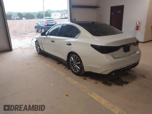✅ 2018 Infiniti Q50 Luxe • VIN: JN1EV7AR6JM445174 • Lot: 44973683. Wystawiony na IAAI z przebiegiem 90 706 mil. Bezpłatny archiwum sprzedaży aukcyjnych z USA i szczegółowy raport historii pojazdu na DreamBid. Zdjęcie 3.