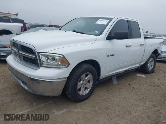 ✅ 2010 Dodge 1500 SLT • VIN: 1D7RB1GP9AS181119 • Lot: 44189694. Wystawiony na IAAI z przebiegiem 141 007 mil. Bezpłatny archiwum sprzedaży aukcyjnych z USA i szczegółowy raport historii pojazdu na DreamBid. Zdjęcie 2.