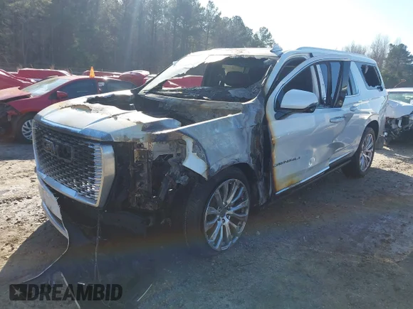 ✅ 2023 GMC Yukon XL Denali • VIN: 1GKS2JKL1PR371467 • Лот: 41486255. Опубликован ранее на IAAI с пробегом Не указан. Бесплатный доступ к архиву аукционных продаж из США и подробный отчёт об истории автомобиля на DreamBid. Изображение 2.