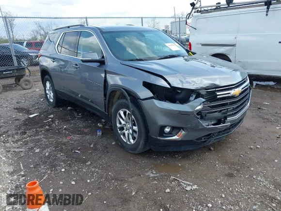 ✅ 2019 Chevrolet Traverse LT Cloth • VIN: 1GNERGKW3KJ227838 • Lot: 44782950. Wystawiony na IAAI z przebiegiem 89 676 mil. Bezpłatny archiwum sprzedaży aukcyjnych z USA i szczegółowy raport historii pojazdu na DreamBid. Zdjęcie 1.