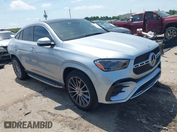 ✅ 2025 Mercedes-Benz GLE 450 • VIN: 4JGFD5KB5SB313414 • Lot: 45077941. Wystawiony na IAAI z przebiegiem 21 618 mil. Bezpłatny archiwum sprzedaży aukcyjnych z USA i szczegółowy raport historii pojazdu na DreamBid. Zdjęcie 1.