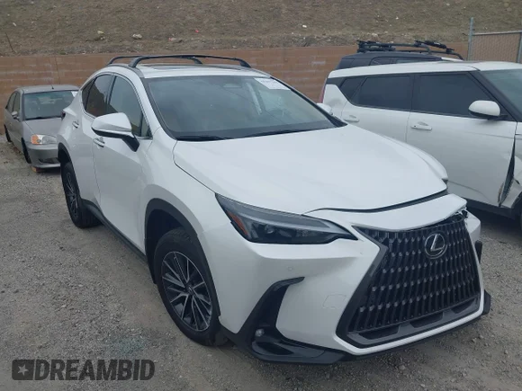 ✅ 2023 Lexus NX 350h Premium • VIN: JTJGKCEZ0P2015191 • Лот: 44347244. Опубликован ранее на IAAI с пробегом 17 443 миль. Бесплатный доступ к архиву аукционных продаж из США и подробный отчёт об истории автомобиля на DreamBid. Изображение 1.