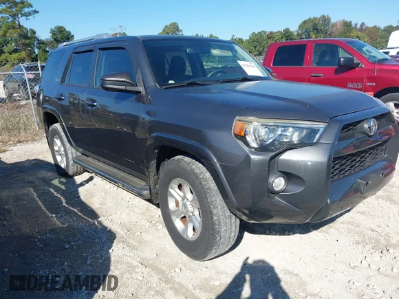✅ 2015 Toyota 4Runner SR5 Premium • VIN: JTEZU5JR0F5103738 • Lot: 43580544. Listed on IAAI with 123,007 mi. Free auction sales archive from the USA and detailed vehicle history report at DreamBid. Image 1.