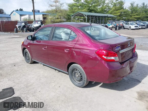✅ 2019 Mitsubishi Mirage ES • VIN: ML32F3FJ9KHF00323 • Лот: 41978070. Опубліковано раніше на IAAI з пробігом 117 512 миль. Безкоштовний доступ до архіву аукціонних продажів зі США та докладний звіт про історію автомобіля на DreamBid. Зображення 3.