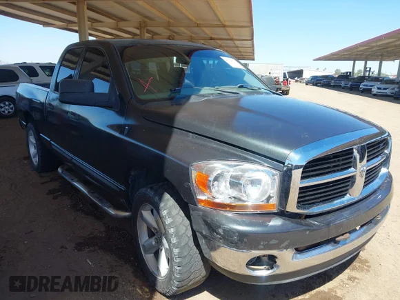 ✅ 2006 Dodge 1500 SLT • VIN: 1D7HA18256S618221 • Lot: 45327718. Listed on IAAI with Not provided. Free auction sales archive from the USA and detailed vehicle history report at DreamBid. Image 1.