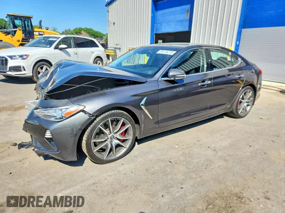✅ 2019 Genesis G70 Sport • VIN: KMTG24LA0KU022131 • Lot: 54176276. Listed on Copart with 125,157 mi. Free auction sales archive from the USA and detailed vehicle history report at DreamBid. Image 1.