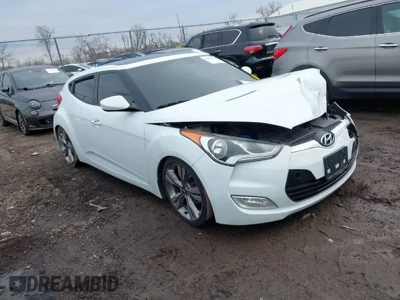 ✅ 2014 Hyundai Veloster RE:FLEX • VIN: KMHTC6AD7EU201432 • Lot: 41679369. Wystawiony na IAAI z przebiegiem 90 454 mil. Bezpłatny archiwum sprzedaży aukcyjnych z USA i szczegółowy raport historii pojazdu na DreamBid. Zdjęcie 1.