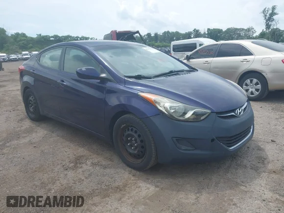 ✅ 2011 Hyundai Elantra Limited • VIN: 5NPDH4AE3BH033141 • Lot: 45372033. Listed on IAAI with 166,535 mi. Free auction sales archive from the USA and detailed vehicle history report at DreamBid. Image 1.