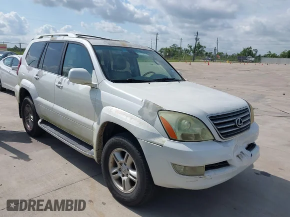 ✅ 2004 Lexus GX 470 • VIN: JTJBT20X040063028 • Lot: 42420798. Wystawiony na IAAI z przebiegiem 284 813 mil. Bezpłatny archiwum sprzedaży aukcyjnych z USA i szczegółowy raport historii pojazdu na DreamBid. Zdjęcie 1.