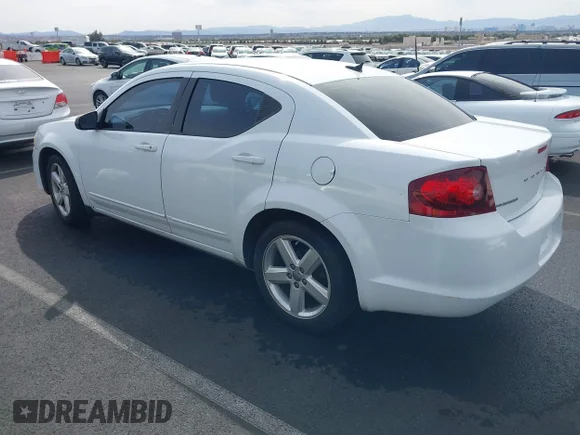 ✅ 2013 Dodge Avenger SE • VIN: 1C3CDZAB6DN741420 • Lot: 41842578. Listed on IAAI with 161,829 mi. Free auction sales archive from the USA and detailed vehicle history report at DreamBid. Image 3.