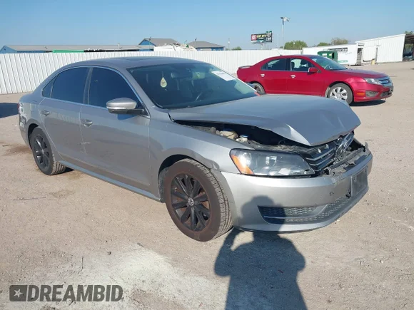 ✅ 2013 Volkswagen Passat SEL • VIN: 1VWCH7A30DC102214 • Lot: 43351093. Listed on IAAI with 209,767 mi. Free auction sales archive from the USA and detailed vehicle history report at DreamBid. Image 1.