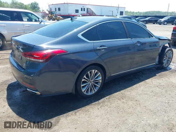 ✅ 2017 Genesis G80 3.8L • VIN: KMHGN4JE1HU175813 • Лот: 45132377. Опубликован ранее на IAAI с пробегом 121 509 миль. Бесплатный доступ к архиву аукционных продаж из США и подробный отчёт об истории автомобиля на DreamBid. Изображение 4.