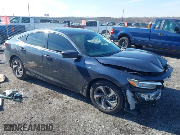 ✅ 2019 Honda Insight EX • VIN: 19XZE4F5XKE021614 • Lot: 44492151. Wystawiony na IAAI z przebiegiem 216 219 mil. Bezpłatny archiwum sprzedaży aukcyjnych z USA i szczegółowy raport historii pojazdu na DreamBid. Zdjęcie 1.