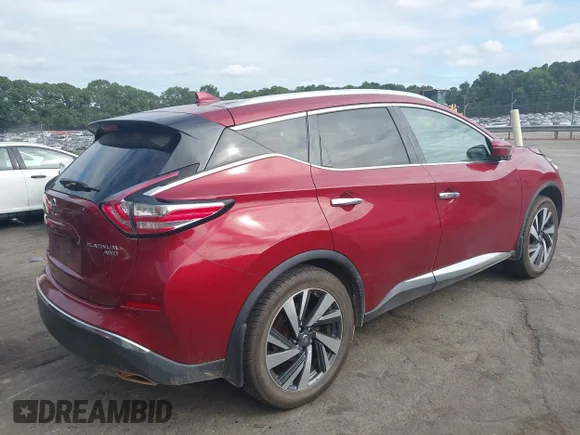 ✅ 2018 Nissan Murano SV • VIN: 5N1AZ2MH1JN158983 • Lot: 43178833. Wystawiony na IAAI z przebiegiem 64 544 mil. Bezpłatny archiwum sprzedaży aukcyjnych z USA i szczegółowy raport historii pojazdu na DreamBid. Zdjęcie 4.