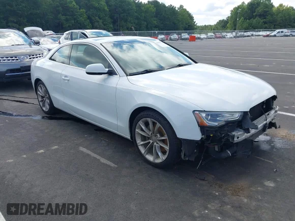 ✅ 2014 Audi A5 Premium Plus • VIN: WAULFAFR9EA001279 • Лот: 42999334. Опубликован ранее на IAAI с пробегом 172 445 миль. Бесплатный доступ к архиву аукционных продаж из США и подробный отчёт об истории автомобиля на DreamBid. Изображение 1.
