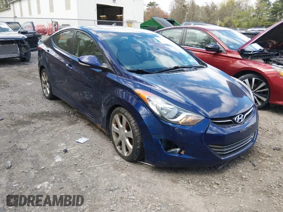 ✅ 2011 Hyundai Elantra Limited • VIN: 5NPDH4AE8BH019655 • Lot: 45085114. Listed on IAAI with 58,688 mi. Free auction sales archive from the USA and detailed vehicle history report at DreamBid. Image 1.