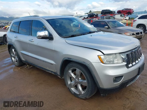 ✅ 2012 Jeep Grand Cherokee Overland • VIN: 1C4RJFCT3CC135943 • Lot: 45293653. Listed on IAAI with 193,618 mi. Free auction sales archive from the USA and detailed vehicle history report at DreamBid. Image 1.