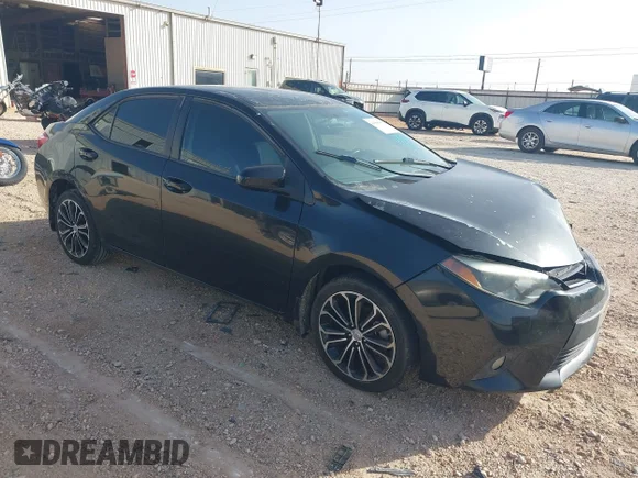 ✅ 2014 Toyota Corolla S Plus • VIN: 5YFBURHE6EP094853 • Lot: 44960065. Listed on IAAI with 103,474 mi. Free auction sales archive from the USA and detailed vehicle history report at DreamBid. Image 1.