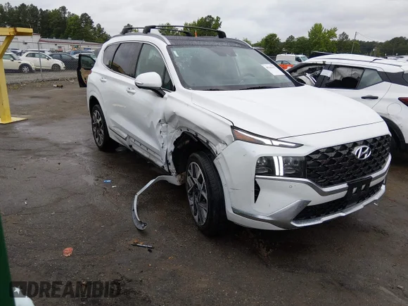 ✅ 2022 Hyundai Santa Fe Calligraphy • VIN: 5NMS5DAL1NH403020 • Lot: 45165157. Wystawiony na IAAI z przebiegiem 59 862 mil. Bezpłatny archiwum sprzedaży aukcyjnych z USA i szczegółowy raport historii pojazdu na DreamBid. Zdjęcie 1.