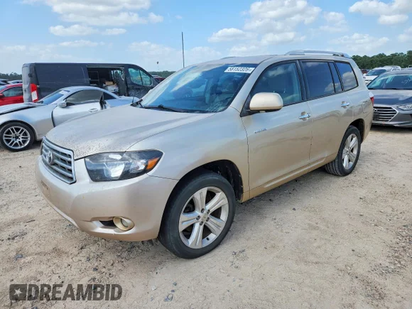 ✅ 2008 Toyota Highlander Limited • VIN: JTEDS42A782020783 • Lot: 58152326. Listed on Copart with 257,158 mi. Free auction sales archive from the USA and detailed vehicle history report at DreamBid. Image 1.