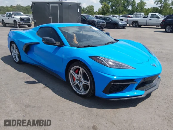✅ 2023 Chevrolet Corvette 2LT • VIN: 1G1YB3D49P5120591 • Лот: 45368652. Опубликован ранее на IAAI с пробегом 6 162 миль. Бесплатный доступ к архиву аукционных продаж из США и подробный отчёт об истории автомобиля на DreamBid. Изображение 1.