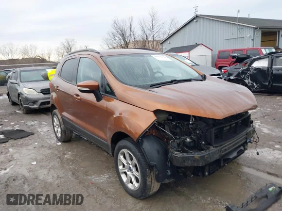 ✅ 2020 Ford EcoSport SE • VIN: MAJ6S3GL2LC376892 • Lot: 41655638. Wystawiony na IAAI z przebiegiem 56 710 mil. Bezpłatny archiwum sprzedaży aukcyjnych z USA i szczegółowy raport historii pojazdu na DreamBid. Zdjęcie 1.