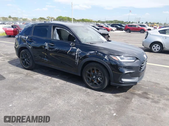✅ 2025 Honda HR-V Sport • VIN: 3CZRZ1H55SM711500 • Lot: 45165223. Wystawiony na IAAI z przebiegiem 18 617 mil. Bezpłatny archiwum sprzedaży aukcyjnych z USA i szczegółowy raport historii pojazdu na DreamBid. Zdjęcie 1.