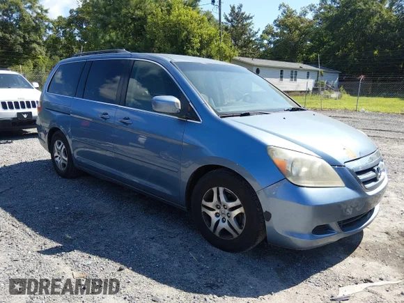 ✅ 2007 Honda Odyssey EX • VIN: 5FNRL38417B032684 • Lot: 45380060. Wystawiony na IAAI z przebiegiem 270 975 mil. Bezpłatny archiwum sprzedaży aukcyjnych z USA i szczegółowy raport historii pojazdu na DreamBid. Zdjęcie 1.