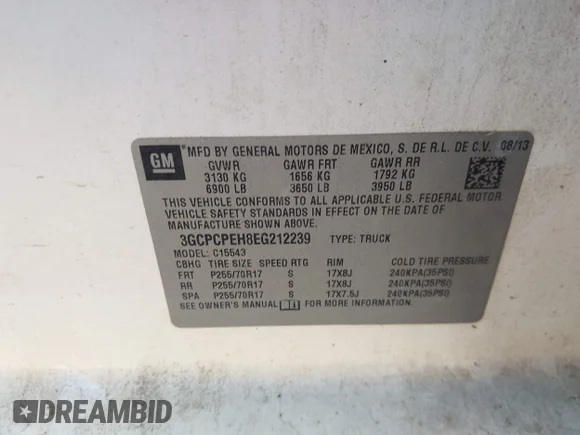 ✅ 2014 Chevrolet Silverado 1500 Work Truck • VIN: 3GCPCPEH8EG212239 • Лот: 44846457. Опубліковано раніше на IAAI з пробігом 206 271 миль. Безкоштовний доступ до архіву аукціонних продажів зі США та докладний звіт про історію автомобіля на DreamBid. Зображення 9.