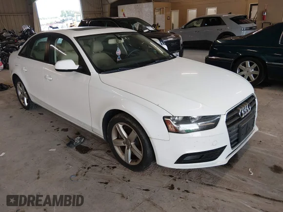 ✅ 2014 Audi A4 Premium • VIN: WAUAFAFL8EN043647 • Lot: 45263228. Listed on IAAI with 151,628 mi. Free auction sales archive from the USA and detailed vehicle history report at DreamBid. Image 1.