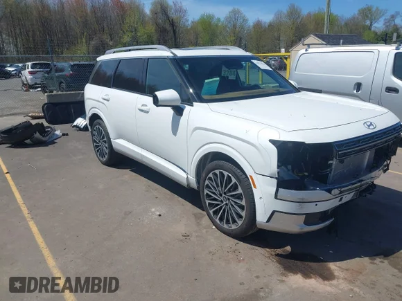 ✅ 2026 Hyundai Palisade Hybrid Calligraphy • VIN: KM8RMESA6TU048710 • Lot: 44872580. Wystawiony na IAAI z przebiegiem 2 744 mil. Bezpłatny archiwum sprzedaży aukcyjnych z USA i szczegółowy raport historii pojazdu na DreamBid. Zdjęcie 1.
