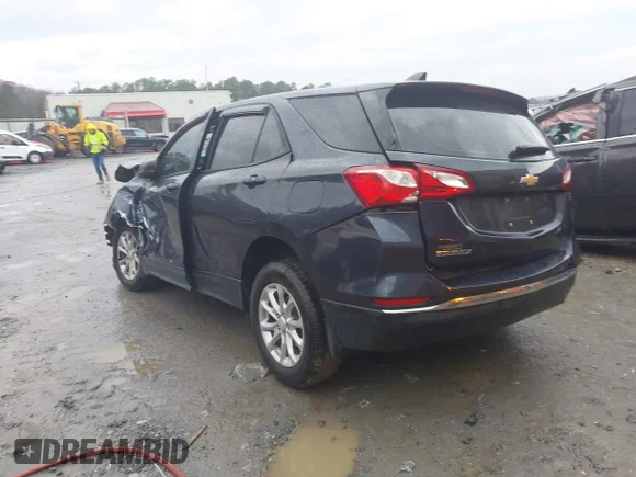 ✅ 2018 Chevrolet Equinox LS • VIN: 3GNAXHEV8JS640221 • Lot: 43780904. Listed on IAAI with 74,000 mi. Free auction sales archive from the USA and detailed vehicle history report at DreamBid. Image 3.