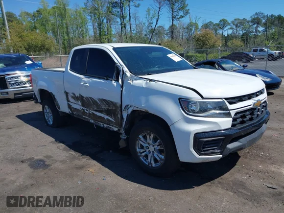 ✅ 2021 Chevrolet Colorado 2WD LT • VIN: 1GCHSCEA4M1280196 • Lot: 44642549. Wystawiony na IAAI z przebiegiem 110 156 mil. Bezpłatny archiwum sprzedaży aukcyjnych z USA i szczegółowy raport historii pojazdu na DreamBid. Zdjęcie 1.