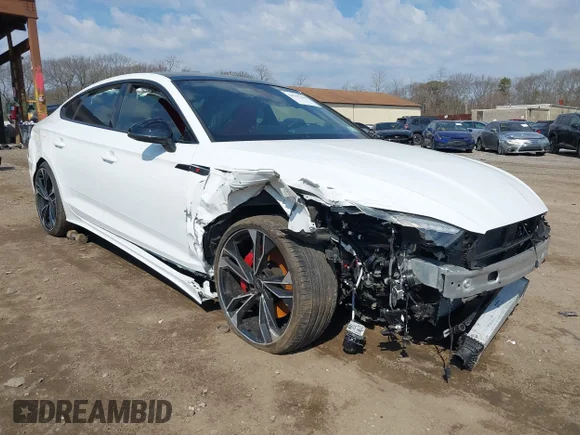 ✅ 2025 Audi S5 Sportback Premium Plus • VIN: WAUC4CF59SA017024 • Lot: 44707460. Wystawiony na IAAI z przebiegiem 9 010 mil. Bezpłatny archiwum sprzedaży aukcyjnych z USA i szczegółowy raport historii pojazdu na DreamBid. Zdjęcie 1.