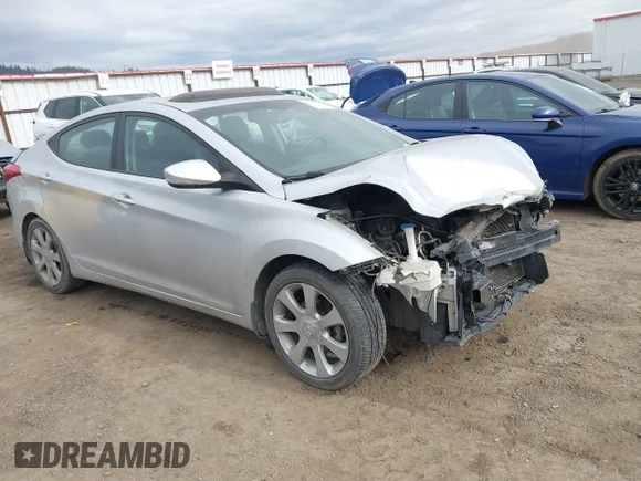 ✅ 2013 Hyundai Elantra GLS • VIN: KMHDH4AE3DU693832 • Lot: 44510153. Listed on IAAI with 103,873 mi. Free auction sales archive from the USA and detailed vehicle history report at DreamBid. Image 1.