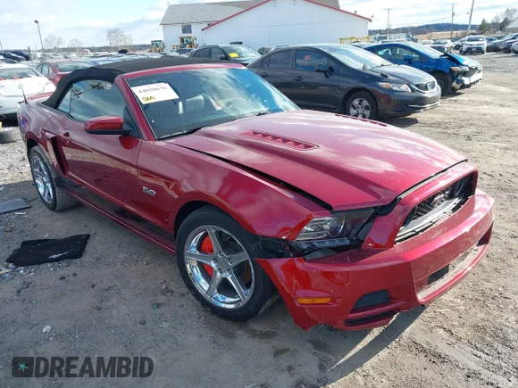 ✅ 2014 Ford Mustang GT • VIN: 1ZVBP8FF9E5214233 • Lot: 44028636. Listed on IAAI with 34,236 mi. Free auction sales archive from the USA and detailed vehicle history report at DreamBid. Image 1.