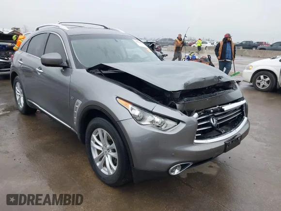 ✅ 2015 Infiniti QX70 • VIN: JN8CS1MUXFM380576 • Lot: 41516132. Wystawiony na IAAI z przebiegiem 109 662 mil. Bezpłatny archiwum sprzedaży aukcyjnych z USA i szczegółowy raport historii pojazdu na DreamBid. Zdjęcie 1.
