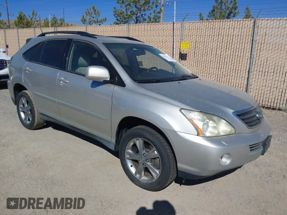 ✅ 2006 Lexus RX 400h • VIN: JTJGW31U260001530 • Lot: 45375572. Wystawiony na IAAI z przebiegiem 221 277 mil. Bezpłatny archiwum sprzedaży aukcyjnych z USA i szczegółowy raport historii pojazdu na DreamBid. Zdjęcie 1.