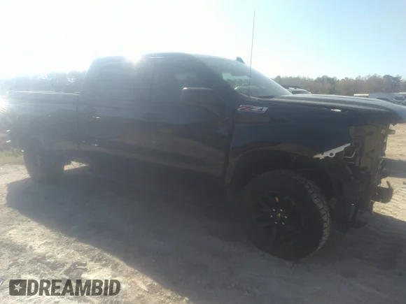 ✅ 2021 Chevrolet Silverado 1500 Custom Trail Boss • VIN: 1GCPYCEF3MZ448112 • Lot: 36162618. Listed on IAAI with 14,510 mi. Free auction sales archive from the USA and detailed vehicle history report at DreamBid. Image 1.