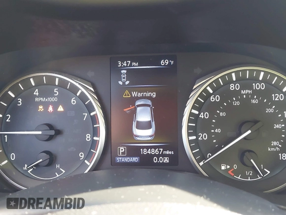 ✅ 2020 Infiniti Q50 Edition 30 • VIN: JN1EV7AR5LM254042 • Lot: 43599260. Wystawiony na IAAI z przebiegiem 184 867 mil. Bezpłatny archiwum sprzedaży aukcyjnych z USA i szczegółowy raport historii pojazdu na DreamBid. Zdjęcie 7.