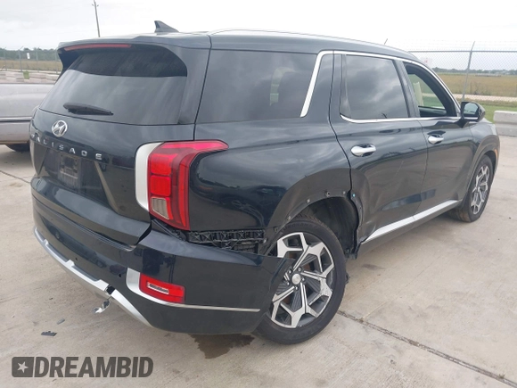 ✅ 2021 Hyundai Palisade Calligraphy • VIN: KM8R74HE0MU269202 • Lot: 45025381. Listed on IAAI with 59,956 mi. Free auction sales archive from the USA and detailed vehicle history report at DreamBid. Image 4.