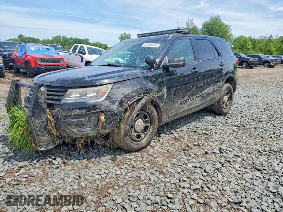 ✅ 2017 Ford Police Interceptor Utility • VIN: 1FM5K8AR9HGD58384 • Лот: 54790646. Опубліковано раніше на Copart з пробігом 82 401 миль. Безкоштовний доступ до архіву аукціонних продажів зі США та докладний звіт про історію автомобіля на DreamBid. Зображення 1.