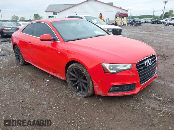 ✅ 2016 Audi A5 Premium Plus • VIN: WAUM2AFR7GA023087 • Lot: 45193988. Listed on IAAI with 109,116 mi. Free auction sales archive from the USA and detailed vehicle history report at DreamBid. Image 1.