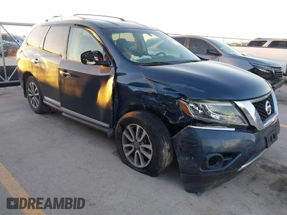 ✅ 2016 Nissan Pathfinder Platinum • VIN: 5N1AR2MMXGC666161 • Lot: 43768200. Wystawiony na IAAI z przebiegiem 118 816 mil. Bezpłatny archiwum sprzedaży aukcyjnych z USA i szczegółowy raport historii pojazdu na DreamBid. Zdjęcie 1.