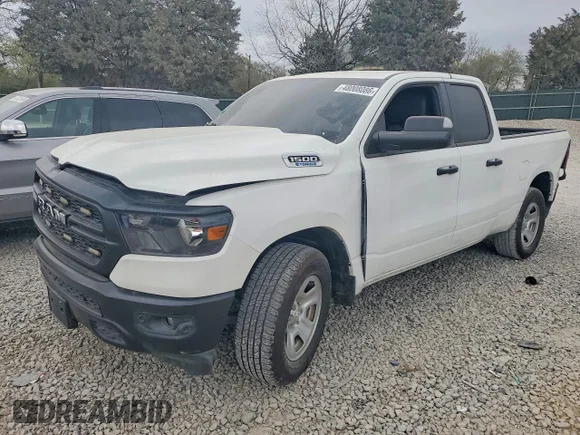 ✅ 2024 Ram 1500 Tradesman • VIN: 1C6SRECG4RN213920 • Lot: 48008086. Listed on Copart with 22,000 mi. Free auction sales archive from the USA and detailed vehicle history report at DreamBid. Image 1.