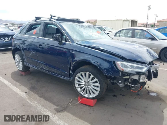 ✅ 2017 Audi A3 e-tron Sportback Premium Plus • VIN: WAUTPBFFXHA146621 • Lot: 44888168. Listed on IAAI with Not provided. Free auction sales archive from the USA and detailed vehicle history report at DreamBid. Image 1.