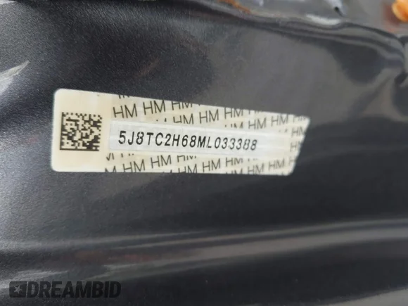 ✅ 2021 Acura RDX w/A-Spec Package • VIN: 5J8TC2H68ML033388 • Lot: 44061866. Listed on IAAI with Not provided. Free auction sales archive from the USA and detailed vehicle history report at DreamBid. Image 9.