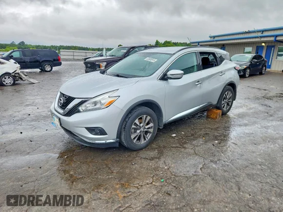 ✅ 2017 Nissan Murano SV • VIN: 5N1AZ2MG6HN170533 • Лот: 53800916. Опубликован ранее на Copart с пробегом 68 419 миль. Бесплатный доступ к архиву аукционных продаж из США и подробный отчёт об истории автомобиля на DreamBid. Изображение 1.