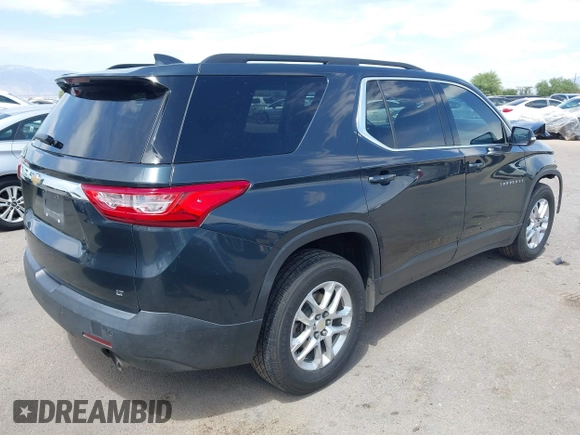 ✅ 2019 Chevrolet Traverse LT Cloth • VIN: 1GNERGKW8KJ145006 • Lot: 45077587. Wystawiony na IAAI z przebiegiem 183 811 mil. Bezpłatny archiwum sprzedaży aukcyjnych z USA i szczegółowy raport historii pojazdu na DreamBid. Zdjęcie 4.